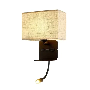 Modern Reading Wall Lamp Bedside Hotel Corridor Fabric Wall Light