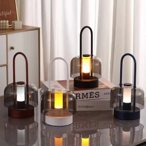 Modern Rechargeable LED Desk Lamp Adjustable Color Temperature Dimmable Decorative Table Light Touch Switch Night Light