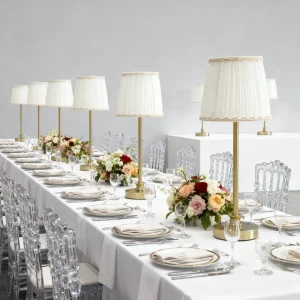 Modern Rechargeable LED Desk Lamp Fabric Cordless Adjustable Color Temperature Dimmable Decorative Dining Table Light
