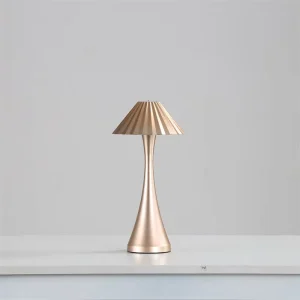 Modern Rechargeable LED Table Lamp with Touch Control Dimmable 2600mAh Battery Warm White Drum Shade for Office Bedroom Study