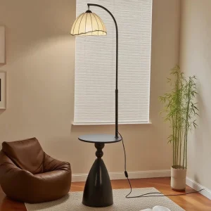 Modern Retro Style LED Floor Lamp for Hotel American Study Vertical Floor Lamp French Medieval Homestay Fishing Decor for Living