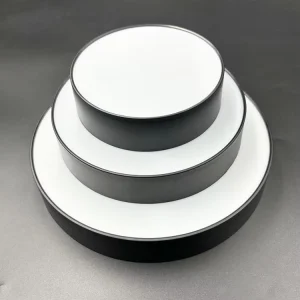 Modern Round LED Ceiling Light Plastic IP44 AC Home Office Bedroom Living Room Surface Mounted Ra80 2 Year Warranty