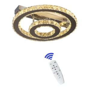 Modern Round LED Ceiling Light with Remote Control for Bedroom