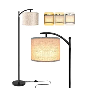 Modern Simple 3000-6500k Circular Floor Lamp for Living Room Bedroom Decoration