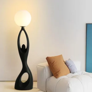 Modern Simple Creative Human Shaped LED Floor Lamp with E27 Base for Hotel and Living Room Luxury Bedroom Postmodern Atmosphere