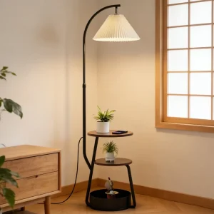 Modern Simple Fabric Floor Lamp for Home for Living Room Study Bedroom Home Decor Lighting Fixture