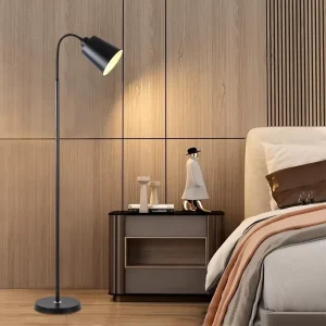 Modern Simple Iron Floor Lamp with LED Eye Protection High CRI for Living Room Bedroom Reading Atmosphere Lighting