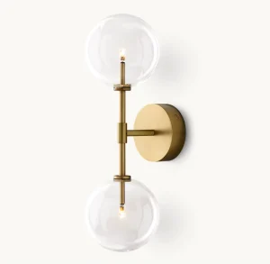 Modern Simple Luxury Iron Round Dimmable High CRI 90 Wall Lamp for Living Room Hotel Bedside Background Wall Decoration