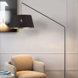 Modern Simple Luxury Metal Floor LED Light Stand Lamp with E27 Base for Living Room Bedroom Office