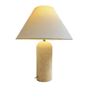 Modern Simple Marble Mushroom Table Lamps LED Desk Lamp for Indoor Home Decor Elegant Bedside Reading Light Bedroom Hotel