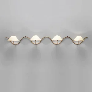 Modern Simple Multi-Head Iron Fabric LED Wall Lamp for Home Bedroom Decoration