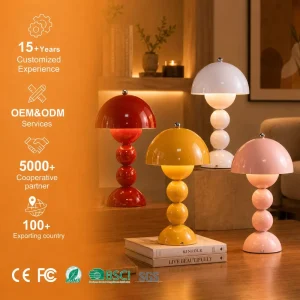Modern Simple Nordic Three Color Candied Hawthorn Night Light Creative Bedside Table Lamp for Bedroom Living Room Decoration