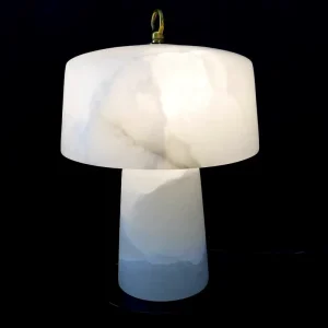 Modern Simple Romantic Warm Spanish Luxury Marble Desk Bedside Lamp with LED High CRI 90 for Bedroom Nordic Decorative