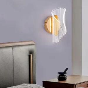 Modern Simple Screw Shape LED Acrylic Wall Lamp Art Deco Bed Side Bedroom Lamp Nordic Fashion Wall Lamp