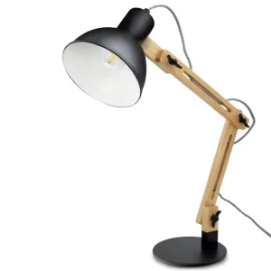 Modern Simple Table Lamp with Flexible Dome Shade for Study Desk E26 Base