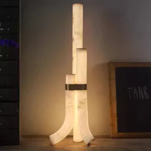 Modern Simple and Natural Marble Floor Lamp Designer’s Light Luxury Living Room Bedroom Bedside Hotel Model Room Lighting