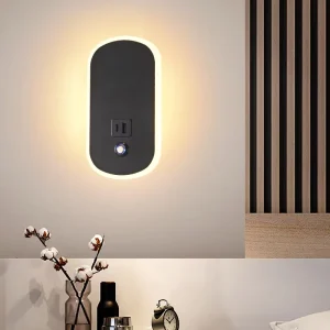 Modern Simplicity White Black Interior Bedside Wall Mounted Lamp for Bedroom Nordic Home Sconce Wall Light