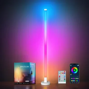 Modern Smart App-Controlled LED RGB Corner Floor Lamp