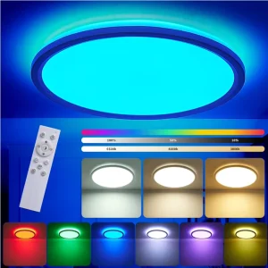 Modern Smart Ceiling Light WIFI RGB Tuya App Ultrathin Design for Bedroom with Remote Control 3 Year Warranty CCT DIM