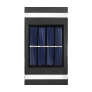 Modern Solar Outdoor Motion Sensor Waterproof Garden Villa Exterior Wall Easy Install 6 LED Lamp for Garden Light Pathway