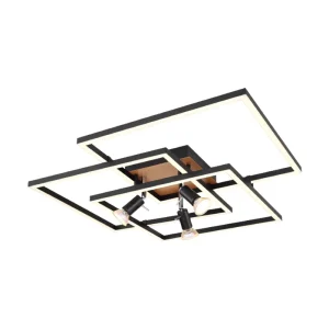Modern Square Dimmable LED Ceiling Light for Living Room Bedroom and Dining Room