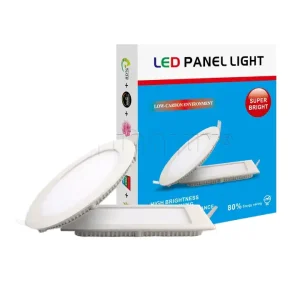 Modern Square LED Panel Lights SMD2835 6000K Daylight High Brightness for Home Office Ceiling Wall Mount Aluminum Body IP44