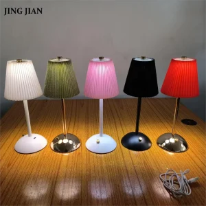 Modern Study Bedroom Decorative Table Lamp Touch Dimmer Brightness Cordless Rechargeable Led Desk Lamp