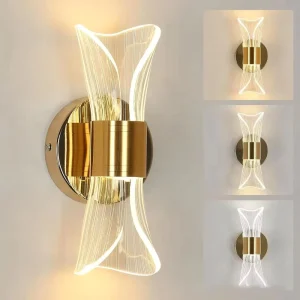 Modern Style Acrylic LED Wall Light Iron Decorative Wall Lamp for Bedroom and Reading Room