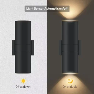 Modern Style High Brightness 25W Aluminum LED Exterior Waterproof Outdoor Wall Lamp with 5CCT Adjustable Dimmable for Garden