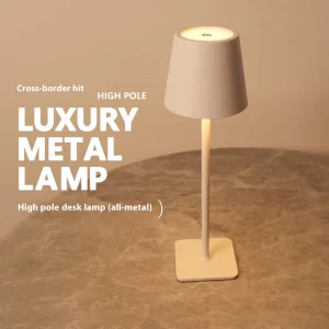 Modern Style High Style ABS Desk Lamp Touch Control Night Light Iron Body Simple Inspired Ins for Hotel Restaurant Bar Decor