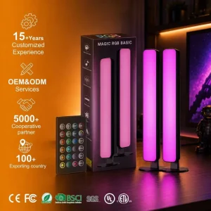 Modern Style Table Lamp for Bedroom Atmosphere Light Gaming Computer Sound Pickup Ambient Light Desktop Music Ambient Light