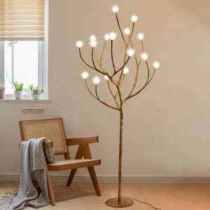 Modern Style Vintage Glass Floor Lamp for Home Lighting Creative LED Iron Body for Bedroom Study Interior Design Hotel Use