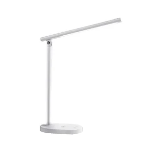 Modern Stylish Cob LED Desk Lamp with Aluminum Body Wireless AC Powered Office Lighting