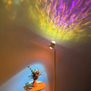 Modern Sunset LED Floor Lamp with Stylish Table Lamps Metal Construction Changeable Color