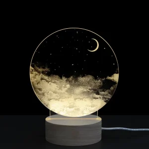 Modern Table Lamp Gift for Lover Lamp Table Moon Light