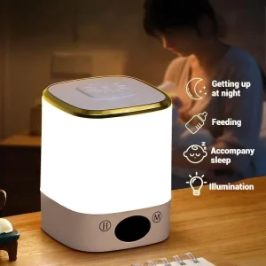 Modern Touch-Control LED Night Light, 3 Color Temperatures, for Bedroom