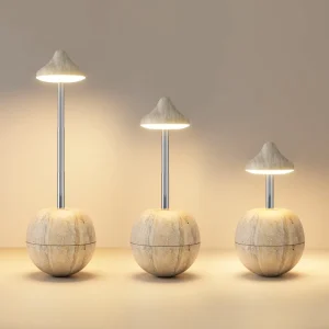 Modern Tumbler Weight Design Height Adjustable RGB Desk Lamp USB Rechargeable Touch Night Lights Bedroom Bedside LED Table Lamp