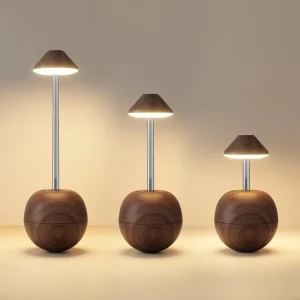 Modern Tumbler Weight Design RGB Night Lights USB Rechargeable Height Adjustable Touch Desk Lamp Bedroom Bedside LED Table Lamp