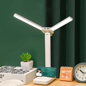 Modern USB Rechargeable Foldable LED Desk Lamp Eye Protection Reading Lamp for Study Office Portable White Touch Control Reading