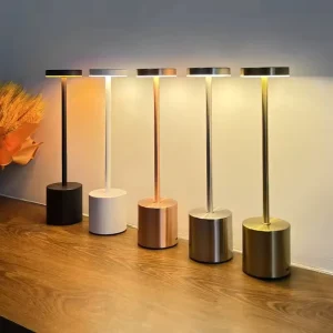 Modern USB Rechargeable Table Lamp Adjustable Brightness Energy Saving Custom Colors for Home & Hotel
