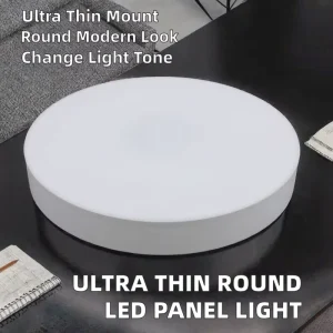 Modern Ultra Thin LED Panel Light Plastic Body for Home Office IP54 Ceiling Light