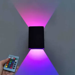 Modern Up Down Wall Lamp 3W LED RGB Bedroom Bedside Wandlamp AC85-265V Industrial Project Lighting
