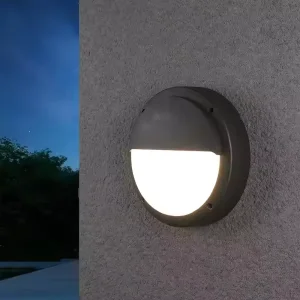 Modern Vintage 3D Outdoor Wall Lamp Customizable Exterior Wall Mount Light 3000K Black Decor Lighting