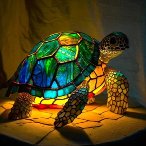 Modern Vintage USB LED Table Lamp Resin Craft with Animal Night Light for Home Decor Living Room Holidays New Year