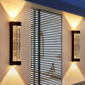 Modern Wall Sconces Candle 10w 3500k Bubble Crystal Lamp Shade Decorative Lamps for Wall Outdoor Wall Hanging Lights