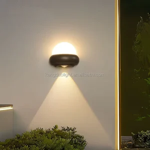Modern Waterproof Outdoor Wall Lamp Plastic Housing LED Wall Sconce for Garden Courtyard Balcony Exterior Lighting