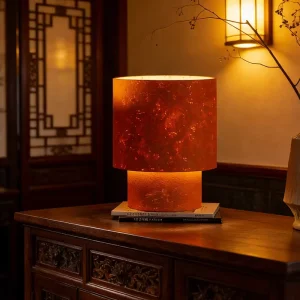 Modern White Orange Ceramic Table Lamp with Linen Shade Elegant for Bedroom Lighting Desk Lamp Living