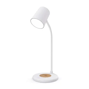 Modern Wireless Charging LED Desk Lamp with Eyes Protection Touch Dimming for Bluetooth Speaker ABS Body