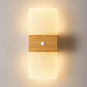 Modern Wireless Magnetic Motion Sensor Night Light Home Office USB Rechargeable Dimmable LED Wall Lamp