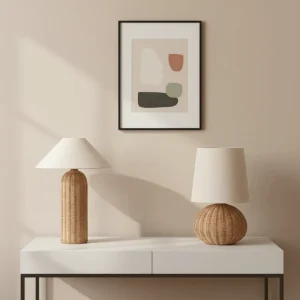 Modern Wooden Desk Lamp with LED Light Source Dimmable and Easy Installation for Bedroom Headboard Use